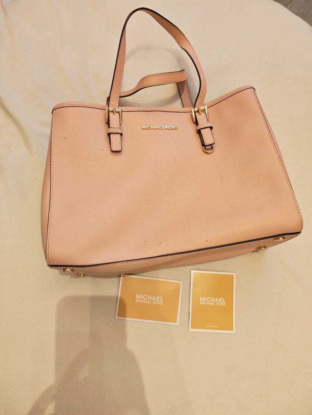 Michael Kors Blush Pink Saffiano Tote Bag
